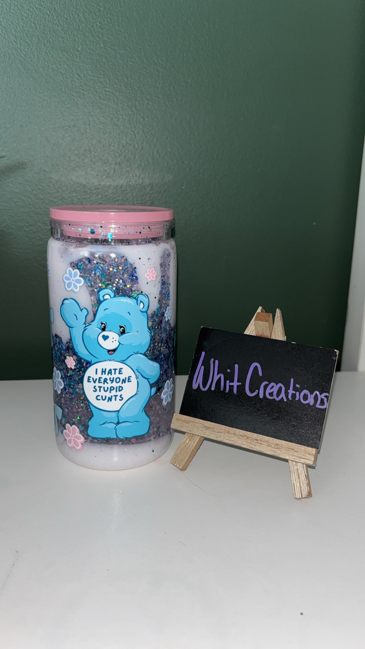 16 oz snow globe cup