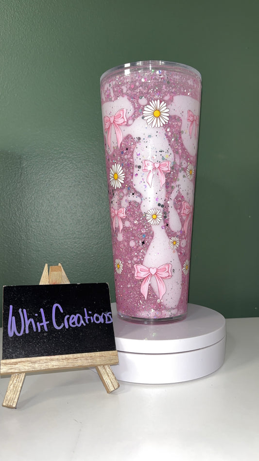 24 oz snow globe cup