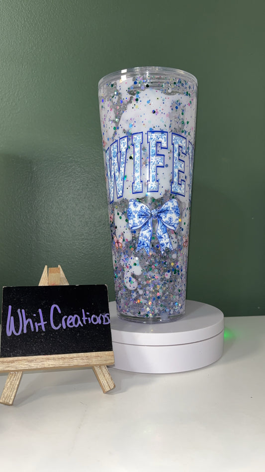 24 oz snow globe cup